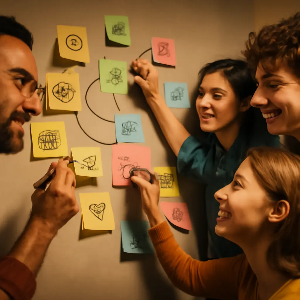 Иллюстрация процесса быстрой генерации идей