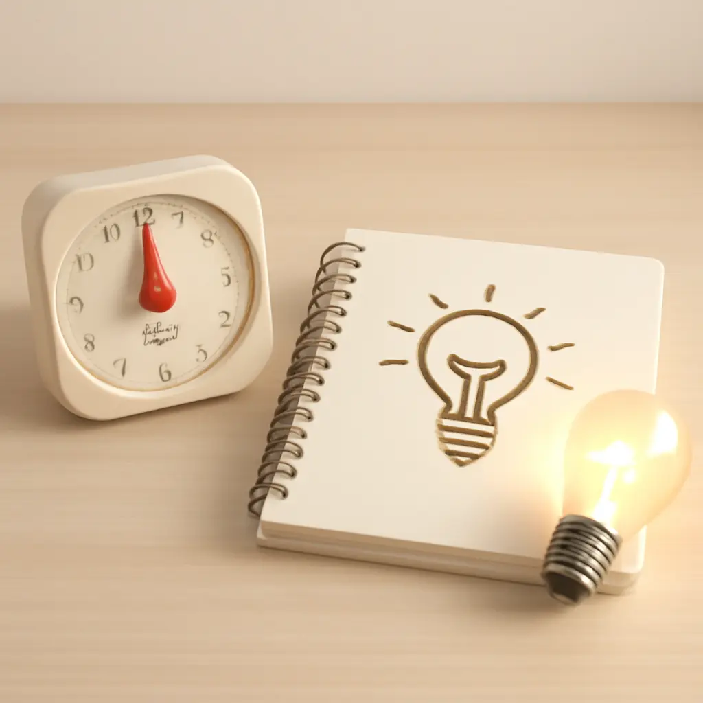 Иллюстрация быстрого плана работы с идеями