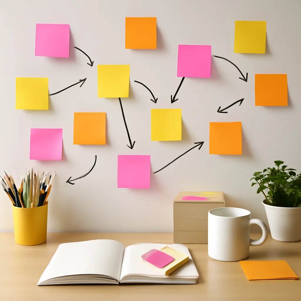 Иллюстрация процесса генерации и обмена идеями