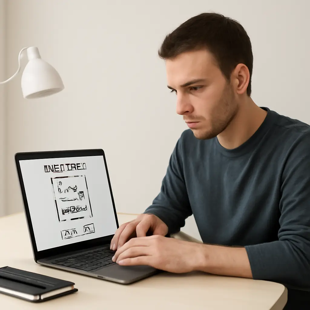 Проверка идеи Человек тестирует идею с помощью небольшого прототипа