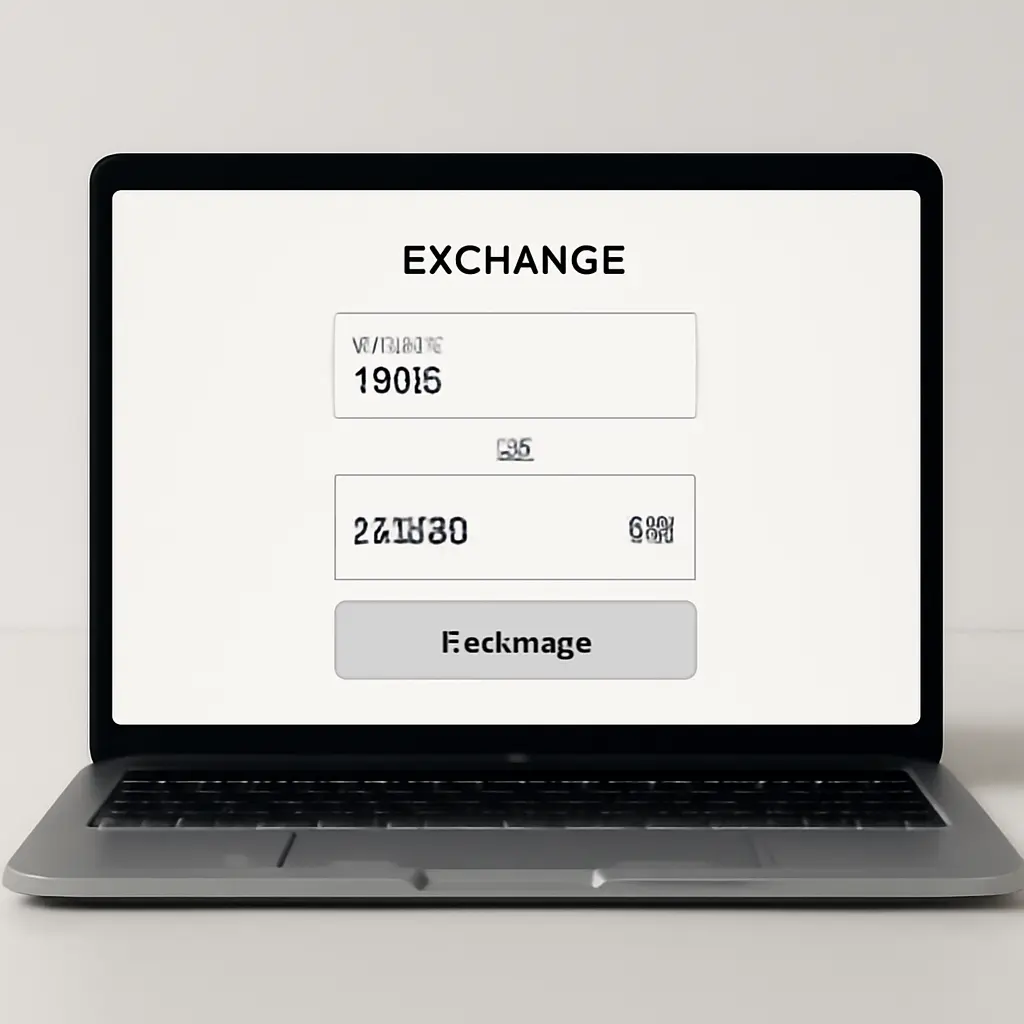 Тестирование гипотез Экран с простым прототипом приложения для обмена валют